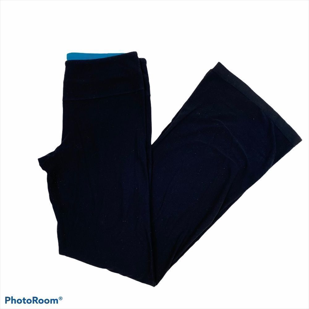 Lululemon Black Wide Leg Yoga Pants‎ 8 Wide Leg
